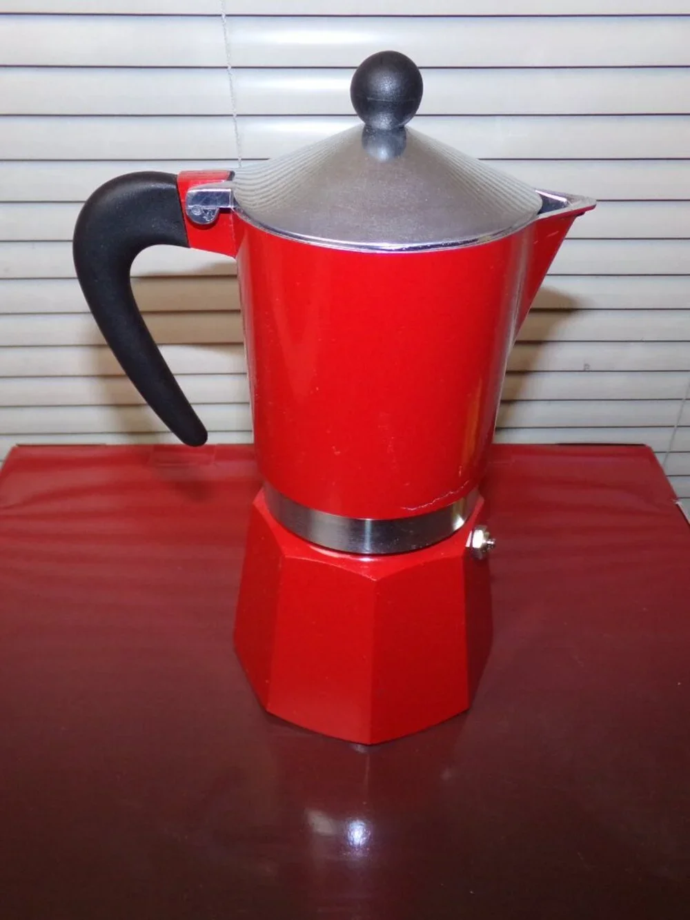 BIALETTI Rainbow (Red) 6 cup Express Maker New - Picture 4 of 11